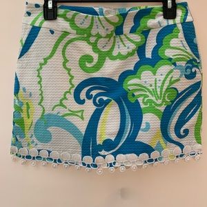 Lily Pulitzer Women’s Marigold Lace Trim Skort Size 2.